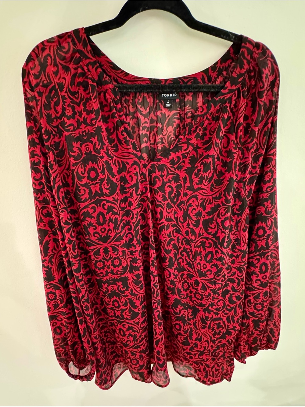 Torrid Long Sleeve Blouse